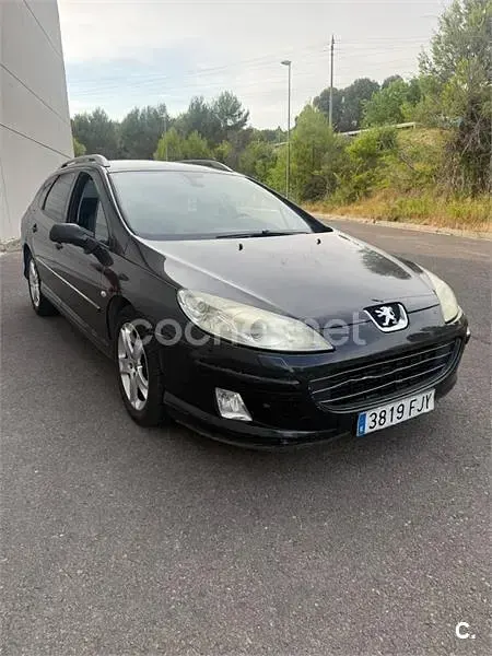 Usado Peugeot 407 Sport 136 CV (100 kW) 2006 Negro Familiar