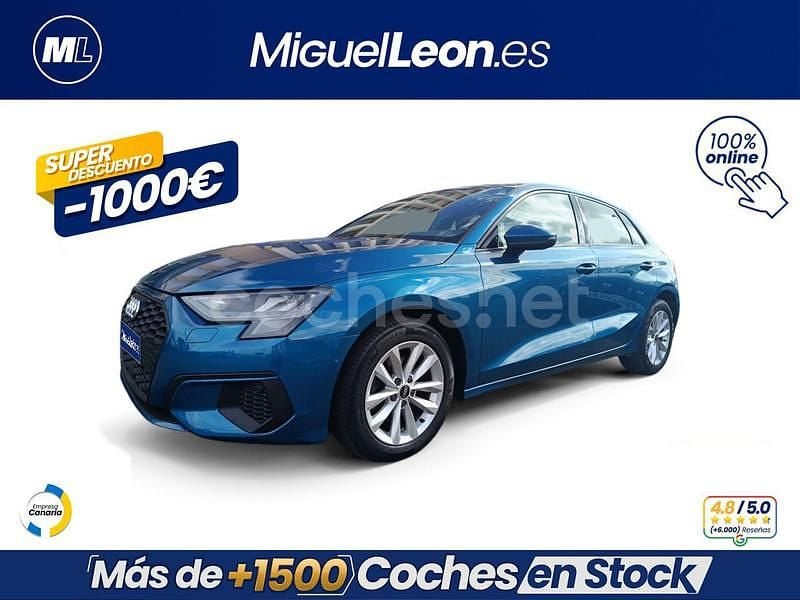 Azul Usado 2021 Audi A3 Performance Berlina | 19.985 € (Precio justo) - Imagen 1/3