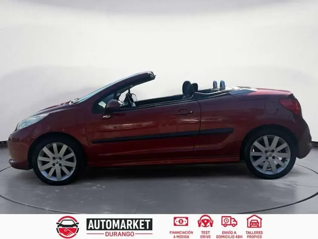Usado Peugeot 207 CC Sport 110 CV (80 kW) 2008 Burdeos Descapotable
