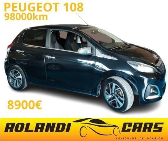 Negro Usado 2014 Peugeot 108 Allure Utilitario | 8300 € (Un poco caro) - Imagen 1/4