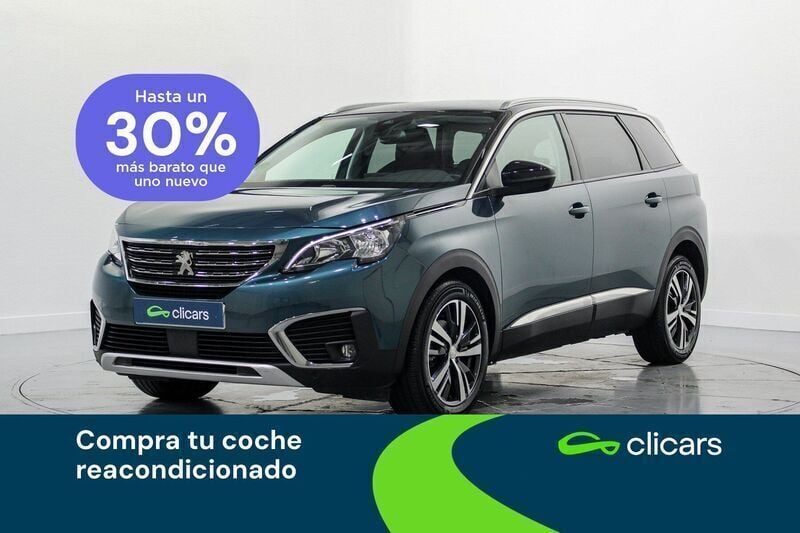Verde Usado 2020 Peugeot 5008 Allure Monovolumen | 17.990 € (Precio justo) - Imagen 1/4