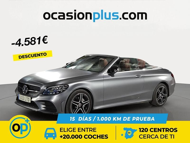 Gris Usado 2021 Mercedes C220 Descapotable | 39.950 € (Precio justo) - Imagen 1/4