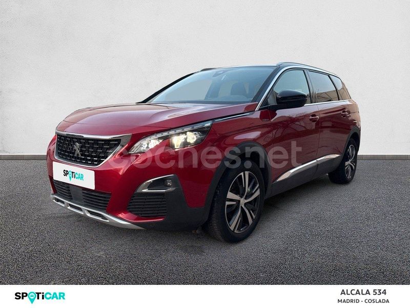Rojo Usado 2020 Peugeot 5008 GT-line Monovolumen | 22.990 € (Un poco caro) - Imagen 1/4