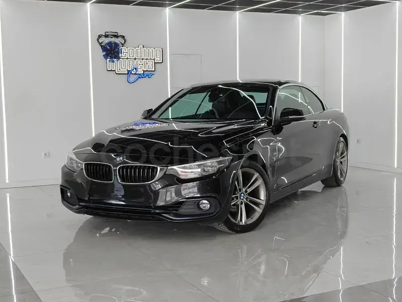 Usado BMW 420 Cabriolet M Performance 184 CV (135 kW) 2018 Negro Descapotable