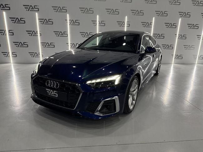 Usado Audi A5 Sportback S-Line 204 CV (150 kW) 2021 Azul Utilitario