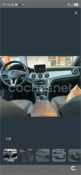 Usado Mercedes CLA180 Urban 122 CV (89 kW) 2013 Gris / plata Coupe