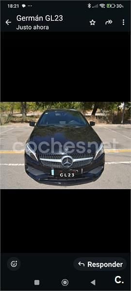 Usado Mercedes A200 136 CV (100 kW) 2018 Negro Berlina