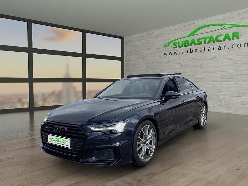 Usado Audi A6 S-Line 204 CV (150 kW) 2022 Azul metalizado Berlina