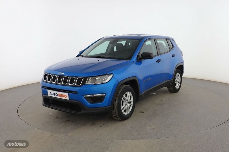 Azul Usado 2020 Jeep Compass Sport SUV | 17.899 € (Buen precio) - Imagen 1/3