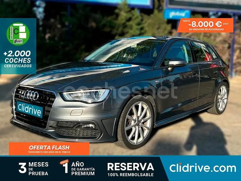 Gris / plata Usado 2016 Audi A3 S-Line Berlina | 14.490 € (Super precio) - Imagen 1/3