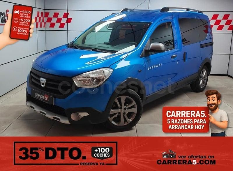 Usado Dacia Dokker Ambiance 75 CV (55 kW) 2016 Azul Monovolumen