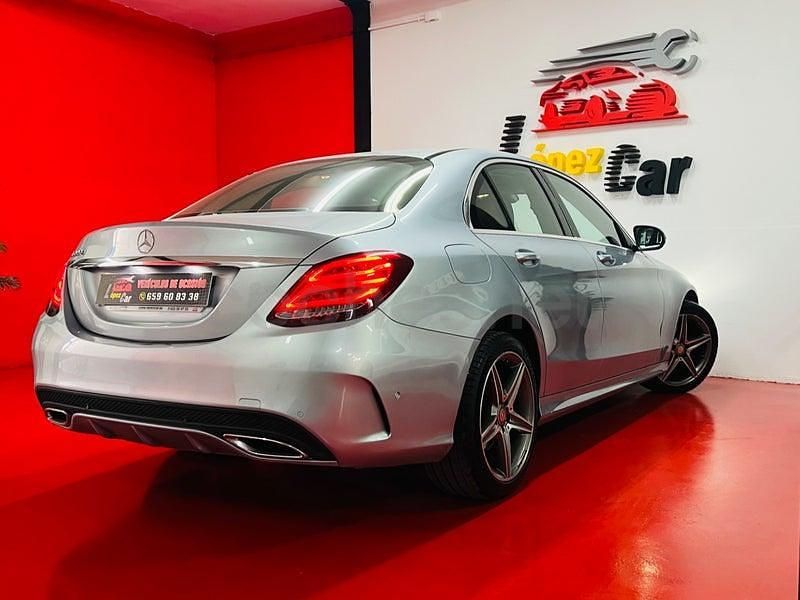 Usado Mercedes C220 AMG line 170 CV (125 kW) 2016 Gris / plata Berlina