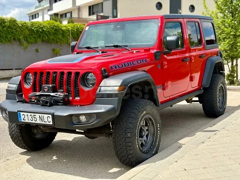 Usado Jeep Wrangler Unlimited Rubicon 270 CV (198 kW) 2021 Rojo SUV