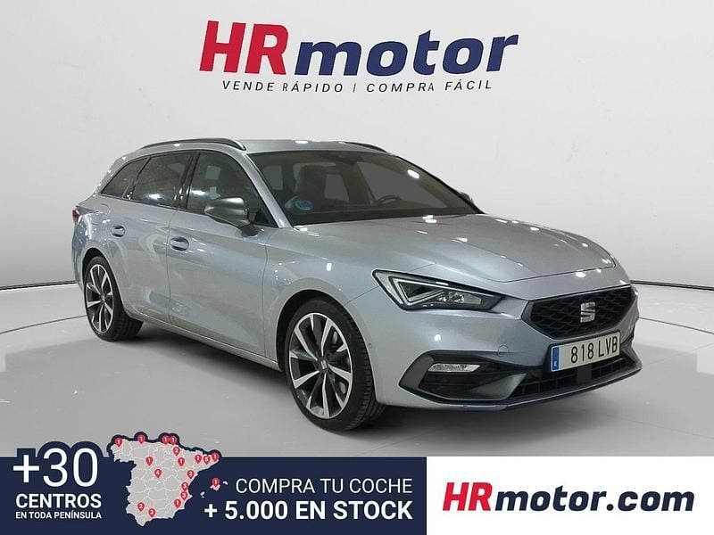 Gris Usado 2021 Seat Leon FR Familiar | 21.690 € (Precio justo) - Imagen 1/4