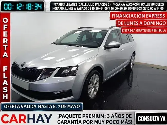 Usado Skoda Octavia Ambition 116 HP (85 kW) 2018 Cinzento Carrinha