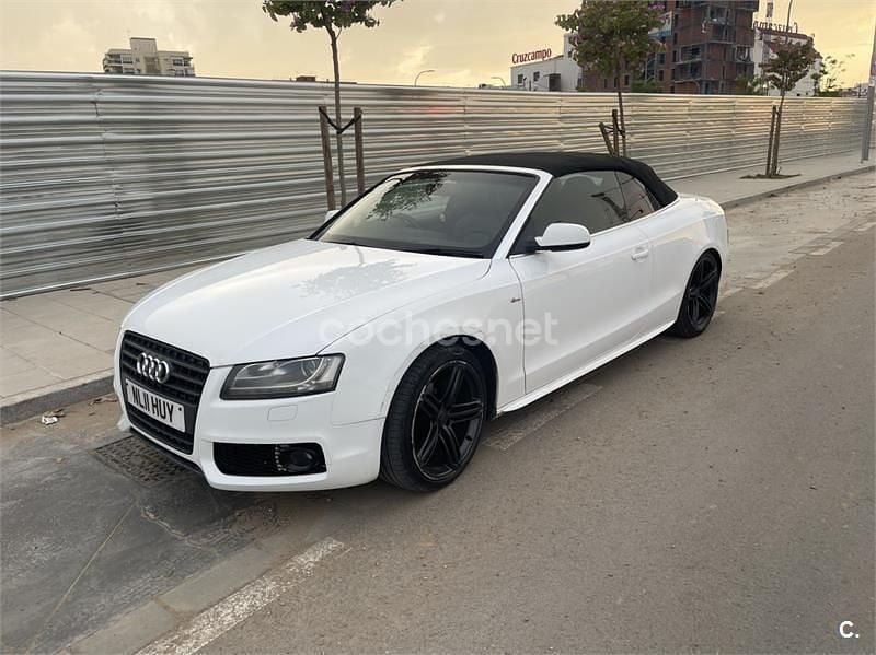 Usado Audi A5 Cabriolet S-Line 177 CV (130 kW) 2011 Blanco Descapotable