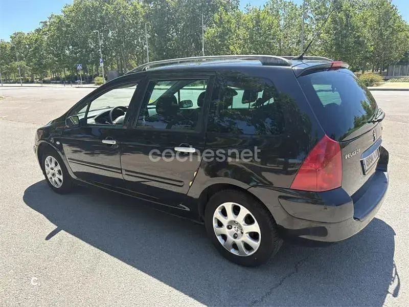 Usado Peugeot 307 110 CV (80 kW) 2004 Negro Familiar