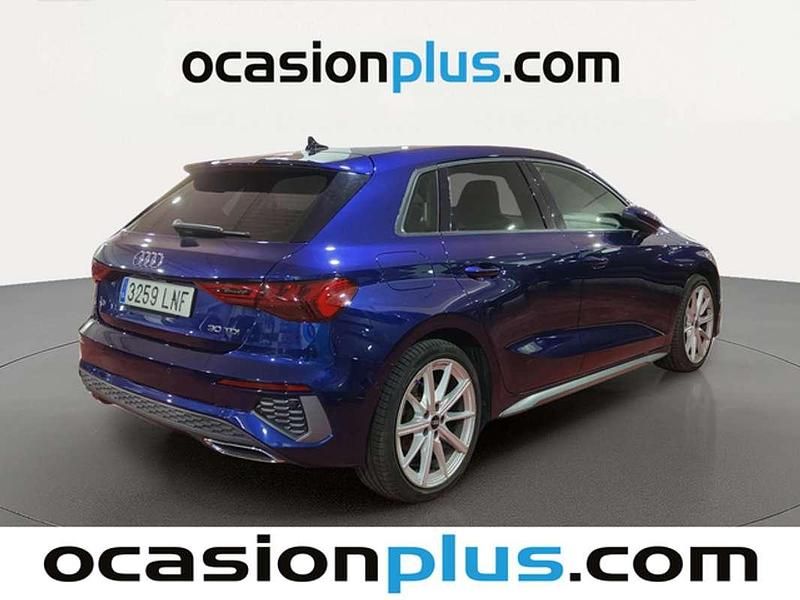 Usado Audi A3 Sportback S-Line 116 CV (85 kW) 2021 Azul Utilitario