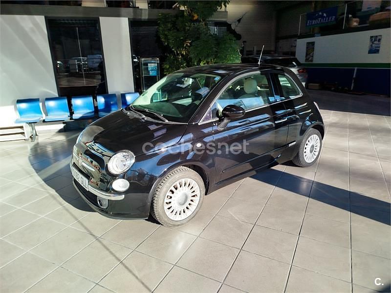 Usado Fiat 500 Lounge 69 CV (50 kW) 2009 Negro Descapotable