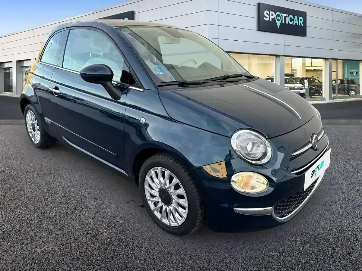 Usado Fiat 500 Lounge 69 CV (50 kW) 2019 Azul Utilitario