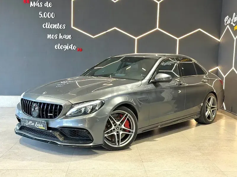 Usado Mercedes C63S AMG 510 CV (375 kW) 2017 Gris / plata Berlina