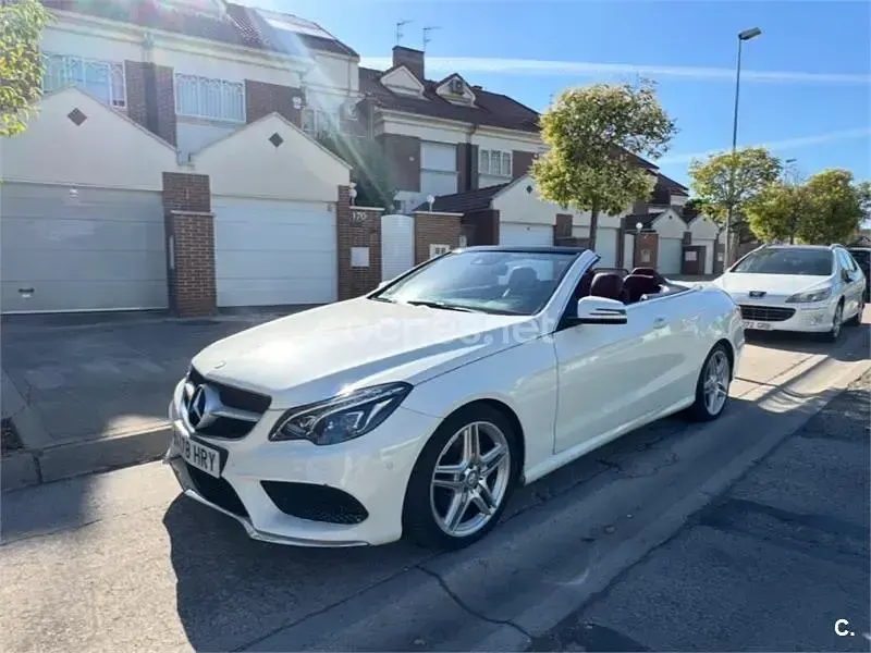 Usado Mercedes E350 252 CV (185 kW) 2013 Blanco Descapotable