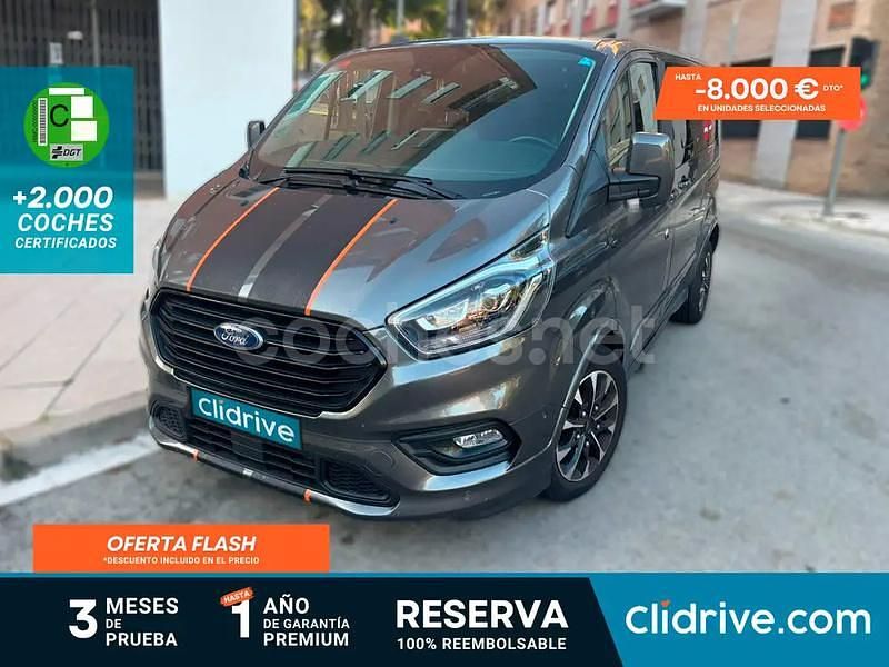 Gris / plata Usado 2020 Ford Tourneo Sport Monovolumen | 38.290 € (Precio justo) - Imagen 1/3