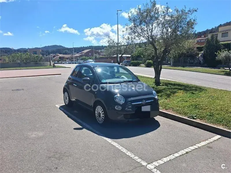 Usado Fiat 500 Lounge 69 CV (50 kW) 2013 Negro Berlina