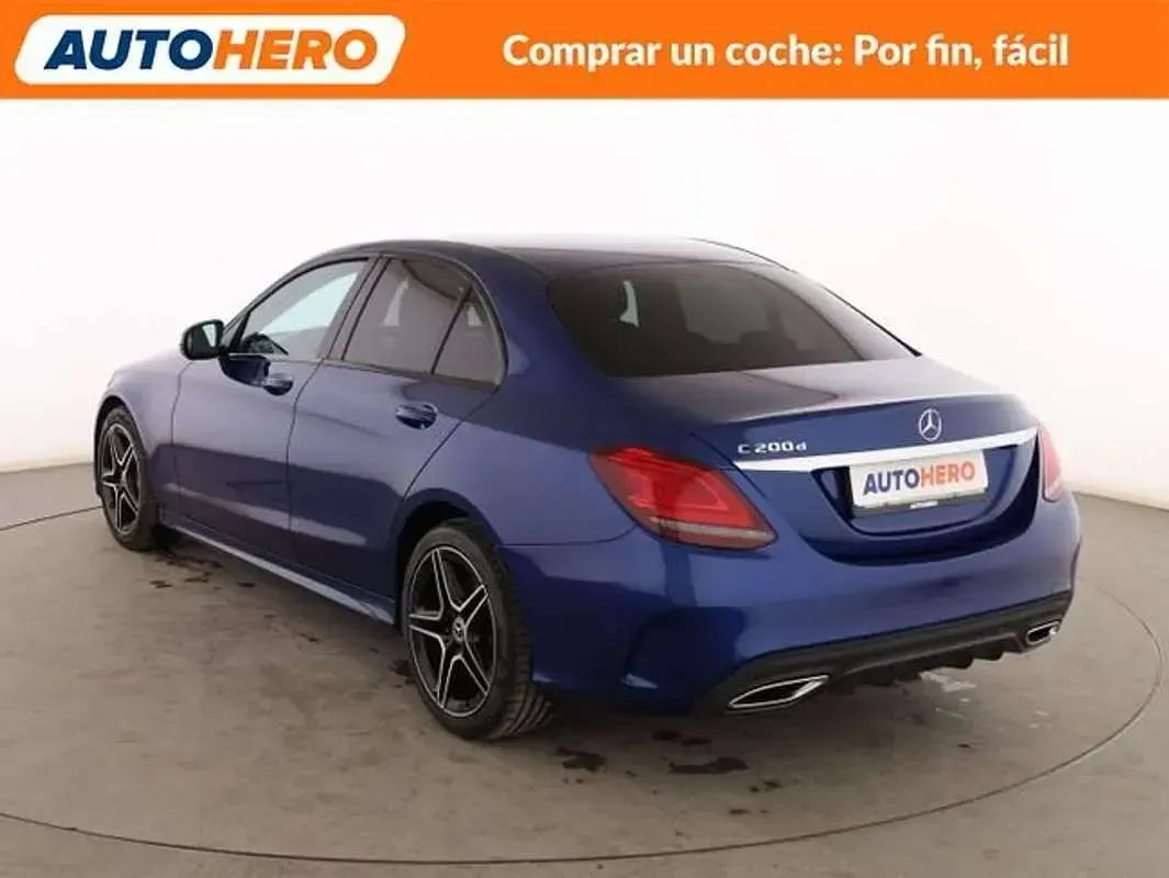 Usado Mercedes C200 160 CV (117 kW) 2020 Azul Berlina