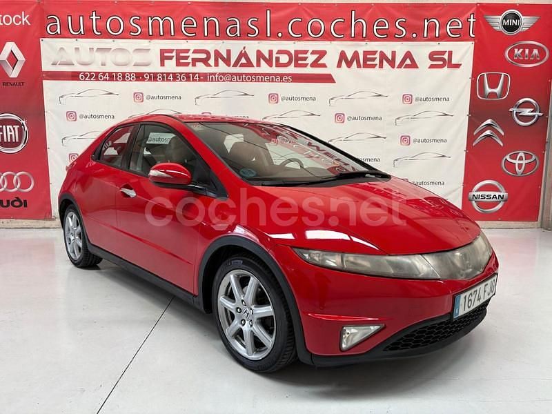 Rojo Usado 2007 Honda Civic Sport Berlina | 4700 € (Precio justo) - Imagen 1/4