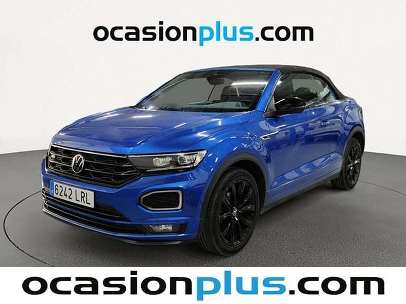 Usado VW T-Roc Cabriolet R-line 150 CV (110 kW) 2021 Azul Descapotable