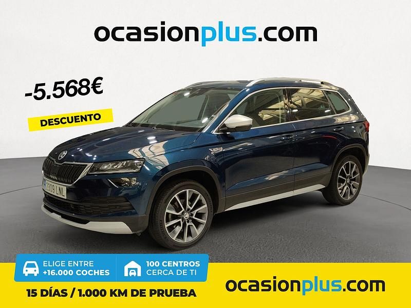Azul Usado 2021 Skoda Karoq SUV | 19.450 € (Un poco caro) - Imagen 1/4