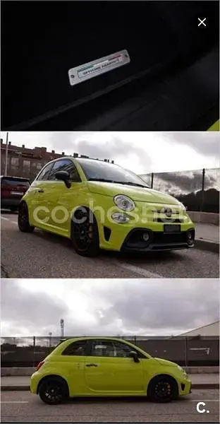Usado Abarth 595C Competizione 180 CV (132 kW) 2019 Amarillo Descapotable