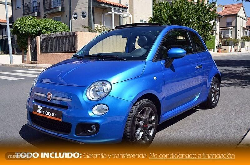 Azul Usado 2014 Fiat 500C Sport Descapotable | 9990 € (Precio justo) - Imagen 1/4