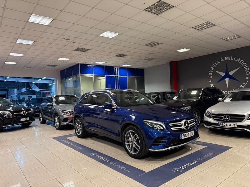 Usado Mercedes GLC220 170 CV (125 kW) 2017 Azul SUV