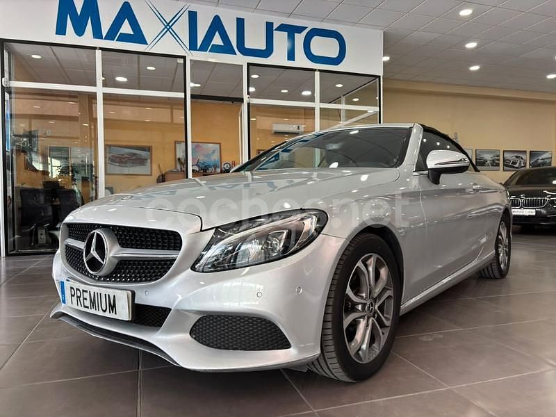 Gris / plata Usado 2017 Mercedes 200 Descapotable | 31.500 € (Precio justo) - Imagen 1/4
