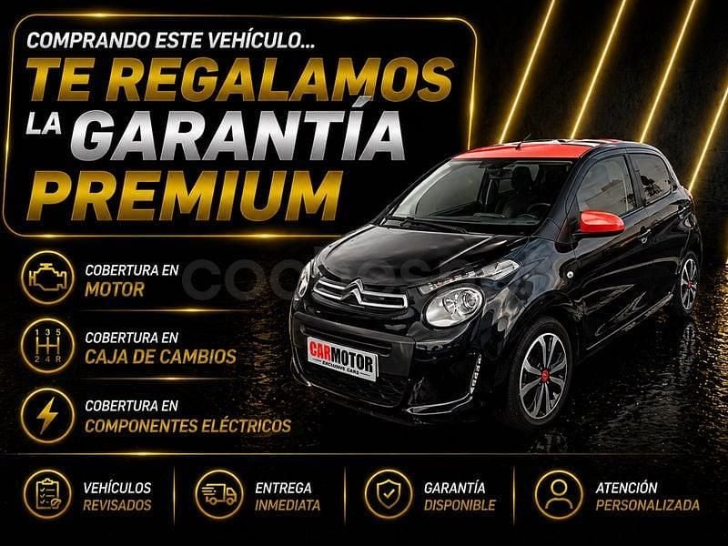 Usado Citroën C1 PureTech 82 CV (60 kW) 2017 Negro Utilitario