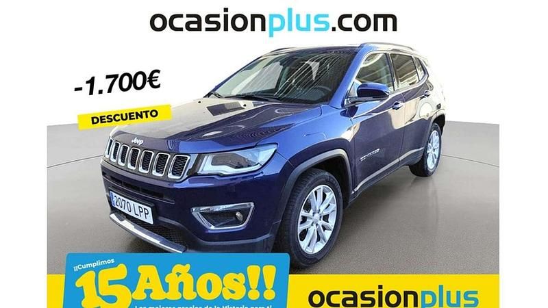Azul Usado 2021 Jeep Compass Limited SUV | 17.000 € (Buen precio) - Imagen 1/4