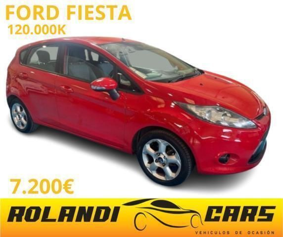 Usado Ford Fiesta Titanium 60 CV (44 kW) 2009 Rojo Utilitario