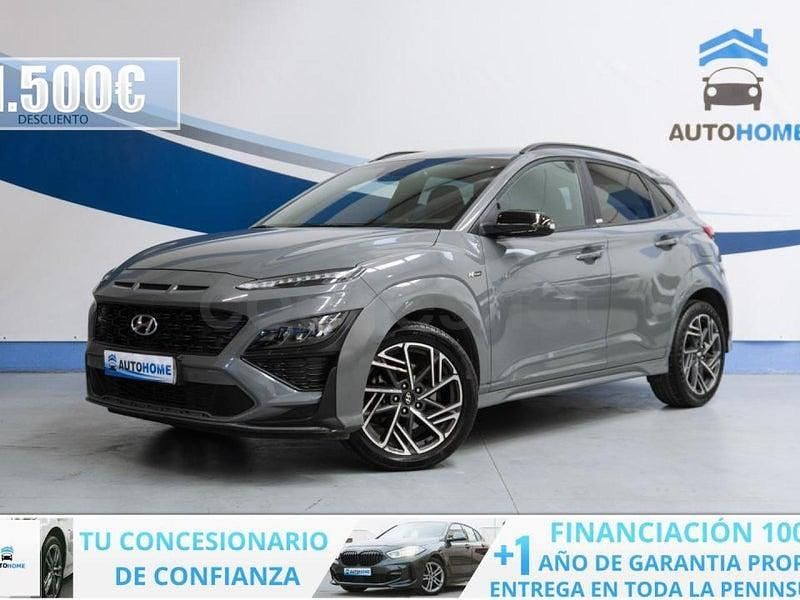 Usado Hyundai Kona N Line 120 CV (88 kW) 2021 Negro SUV