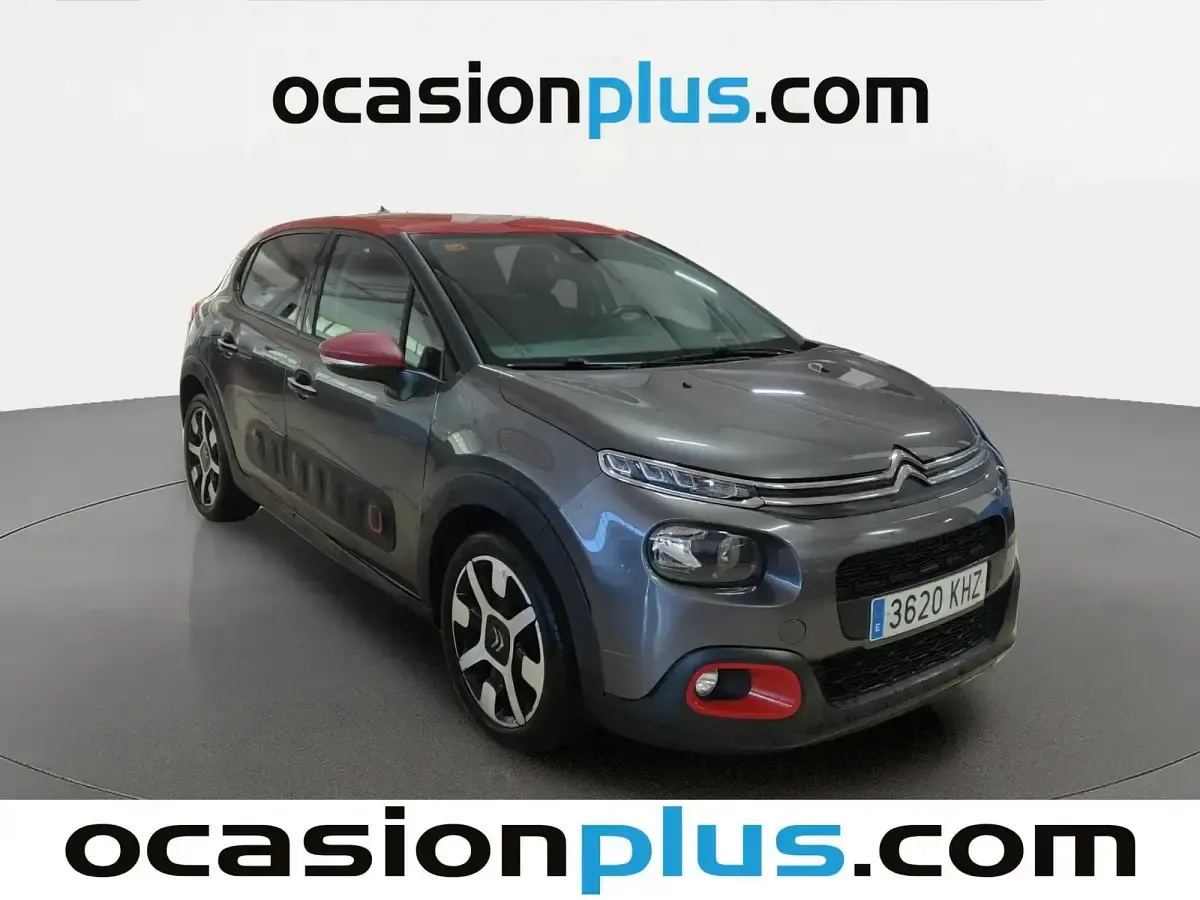 Usado Citroën C3 PureTech 110 CV (80 kW) 2018 Gris Utilitario