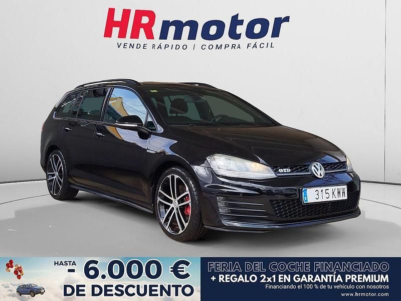 Negro Usado 2016 VW Golf VII GTD Familiar | 17.390 € (Buen precio) - Imagen 1/4