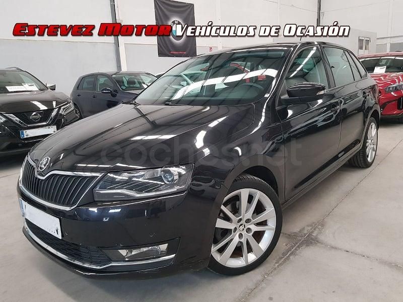 Usado Skoda Rapid Style 116 CV (85 kW) 2019 Negro Utilitario