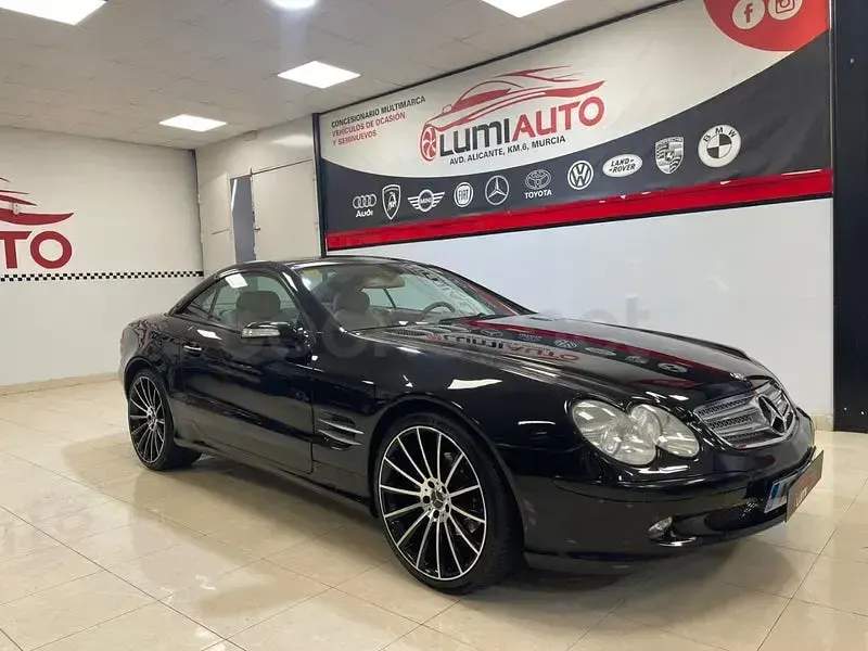 Usado Mercedes SL350 245 CV (180 kW) 2004 Negro Descapotable