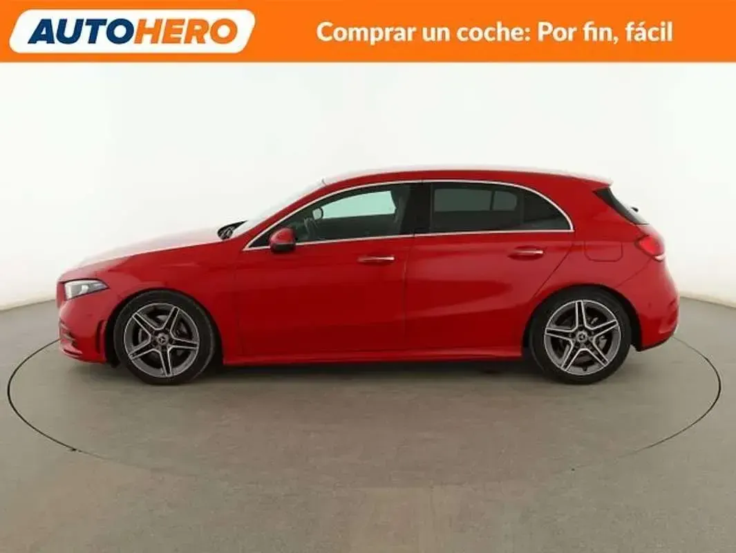 Usado Mercedes A200 AMG line 150 CV (110 kW) 2019 Rojo Berlina