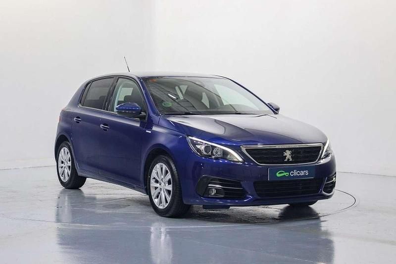 Usado Peugeot 308 Style 99 CV (72 kW) 2018 Azul Utilitario