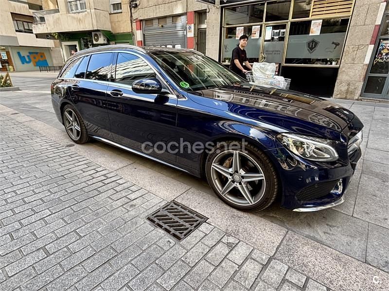 Usado Mercedes C220 Exclusive 170 CV (125 kW) 2016 Azul Familiar