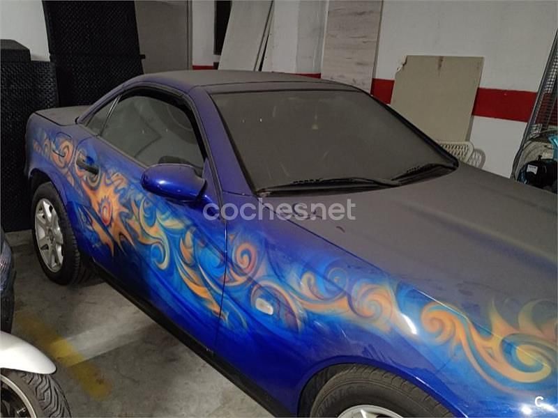 Usado Mercedes SLK200 136 CV (100 kW) 1998 Azul Descapotable