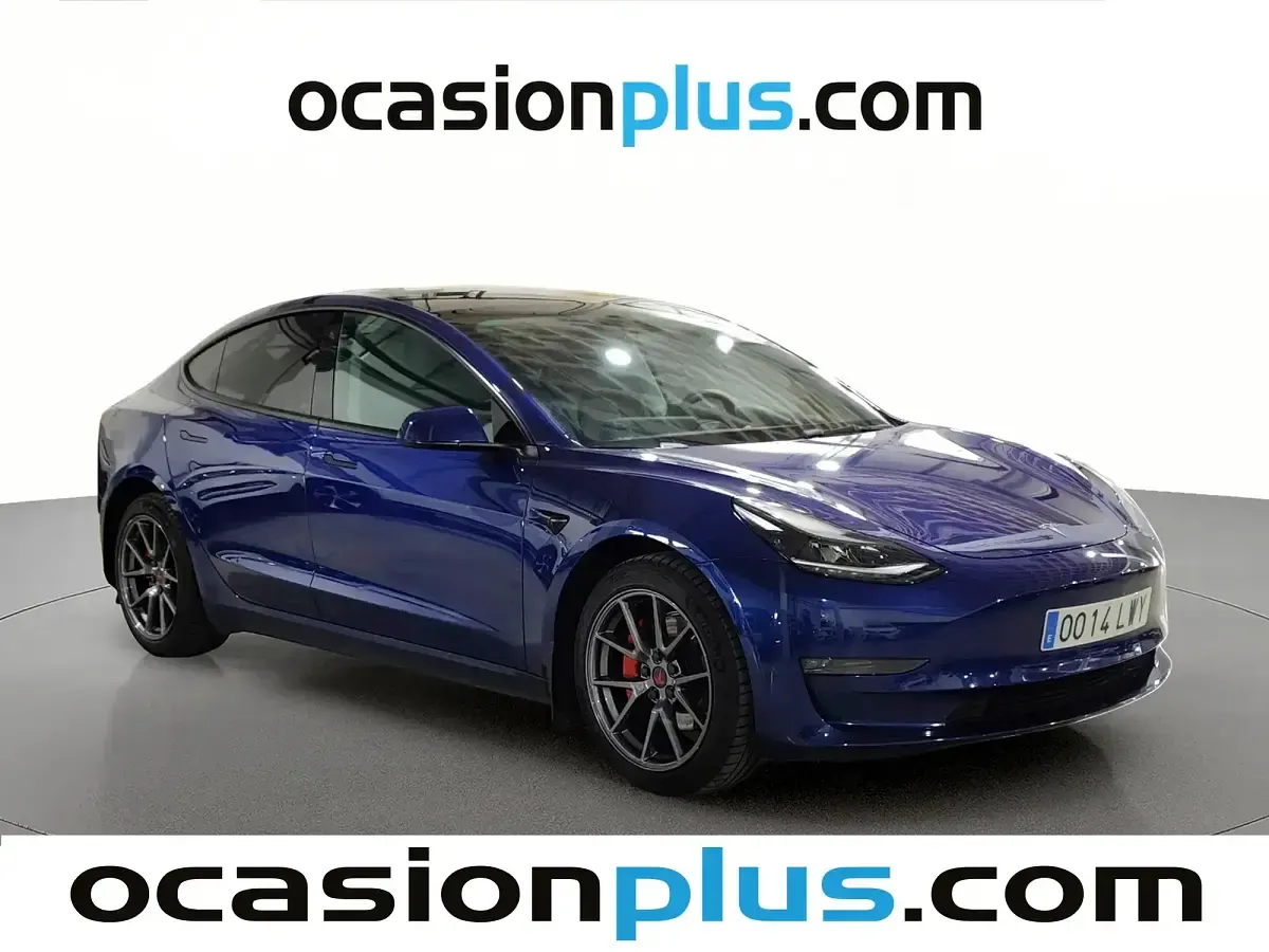 Usado Tesla Model 3 366 kW (498 CV) 2022 Azul Berlina