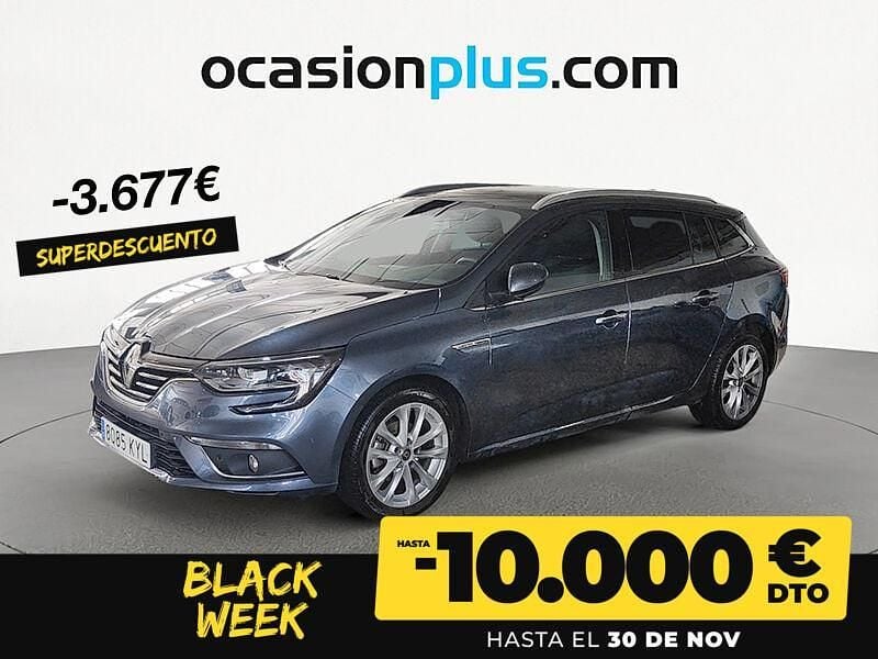 Gris Usado 2019 Renault Mégane GrandTour Zen Familiar | 15.150 € (Precio justo) - Imagen 1/4